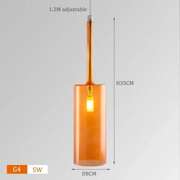 Neo Transparent Scandinavian Light Fixture with adjustable amber lampshade, sleek minimalist design for modern decor.