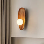 Vintage Walnut Wall Light - Timeless Elegance
