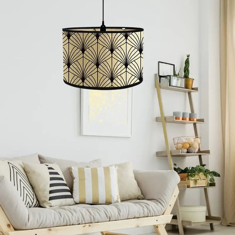 Art Deco Lamp Shade Drum - Elegant & Durable
