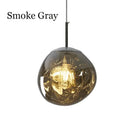 Nordic Lava Pendant Light in Smoke Gray with a contemporary design and warm glow for modern interiors.