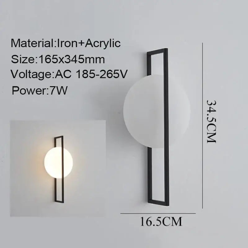 Modern Simple Art Deco Wall Lamp