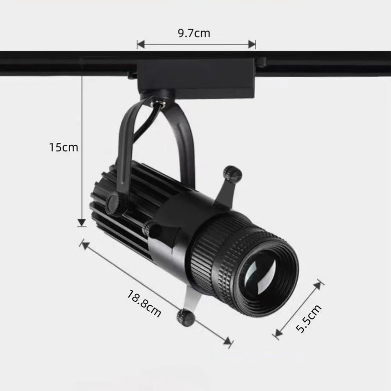 Rotatable Adjustable LED Spotlight with Aperture Variable