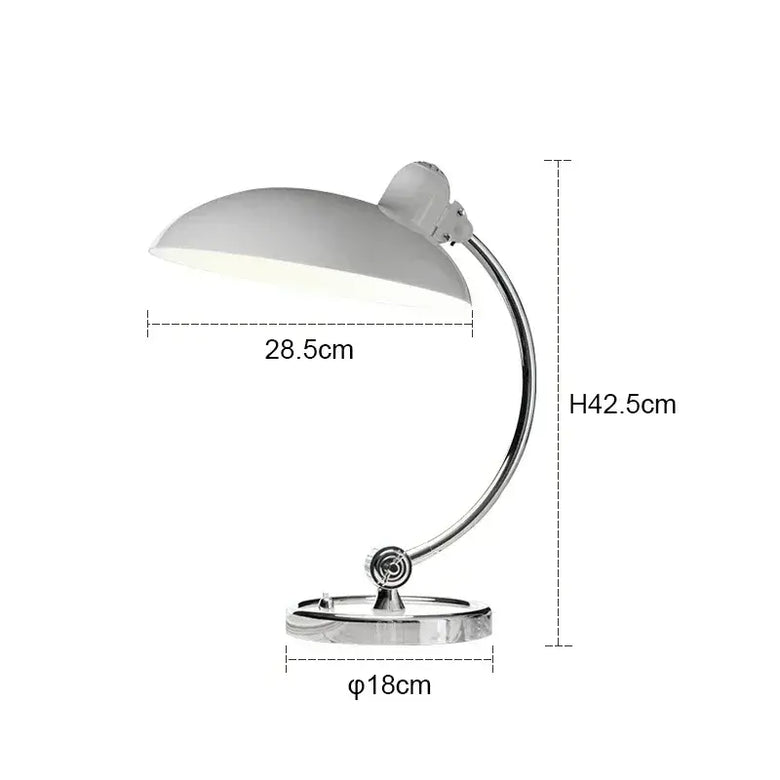 Bedside Table Lamp - Timeless Design and Modern Functionality with sleek white shade and chrome base.