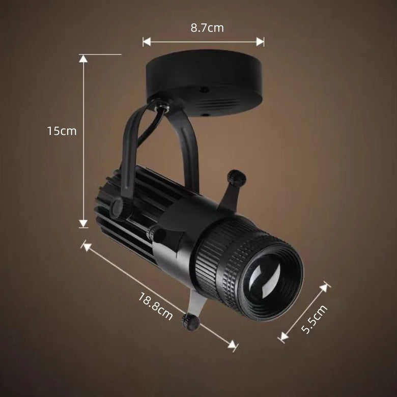 Rotatable Adjustable LED Spotlight with Aperture Variable