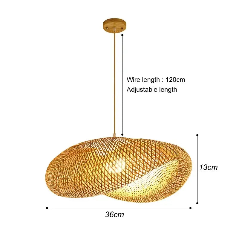 Eco-Friendly Rattan Pendant Lamp - Unique Design