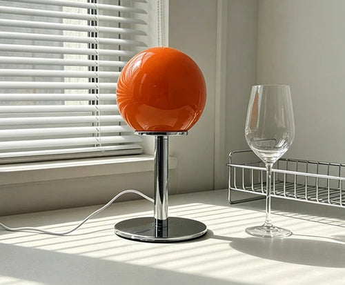 Bauhaus Small Glass Sphere Table Lamp, USB and Dimmable
