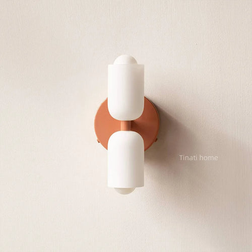 Modern Wall Lamp with Double Glass Head LED