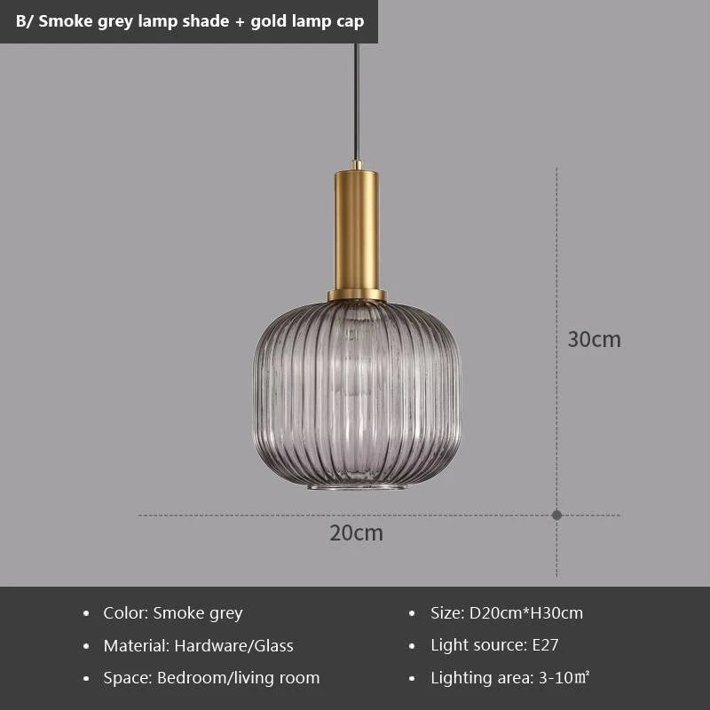 Pendant Light: Modern Nordic Glass Hanging Lighting Fixtures