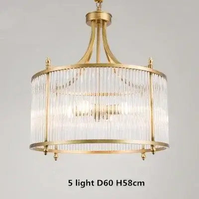 Radiant Elegance: Gold Copper Chandelier