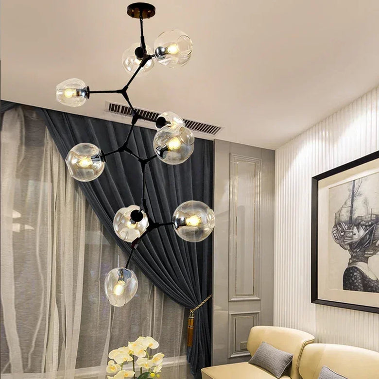 Nordic Molecular Glass Chandelier