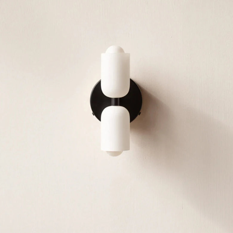 Modern Wall Lamp with Double Glass Head LED