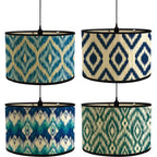 African Geometric Lamp Shade - Bamboo Drum