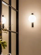 Minimalist Nordic Wall Lamp | Frosted White Ball