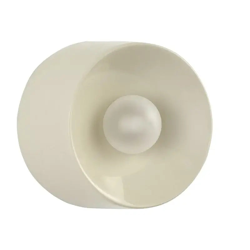 Bauhaus Round Metal Wall Lamp Paint Black/white 15cm/18cm Wall Light for Home Living Room Dining Room Bedroom LED Lighting