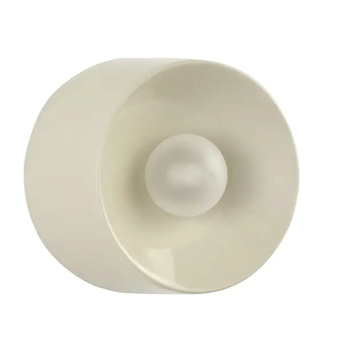 Bauhaus Round Metal Wall Lamp Paint Black/white 15cm/18cm Wall Light for Home Living Room Dining Room Bedroom LED Lighting
