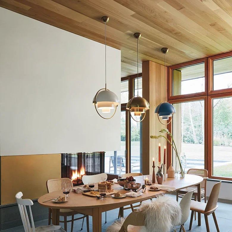 Geometric Halo Pendant Light