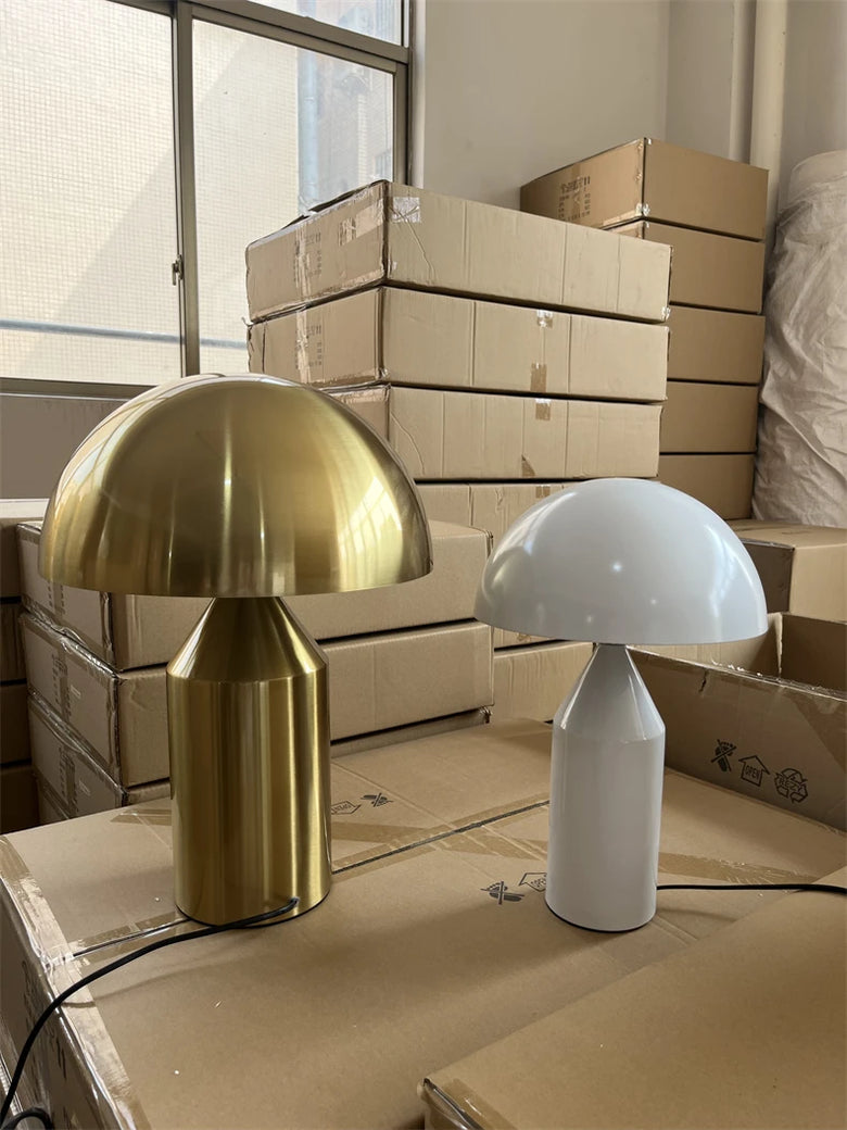 Luxurious Italian Design Mushroom Lamp I Gold, Black or White