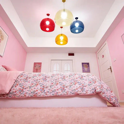 Colourful Transparent Acrylic Pendant Light