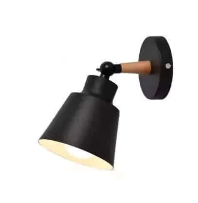 Nordic Solid Wood Bedroom Wall Lamp