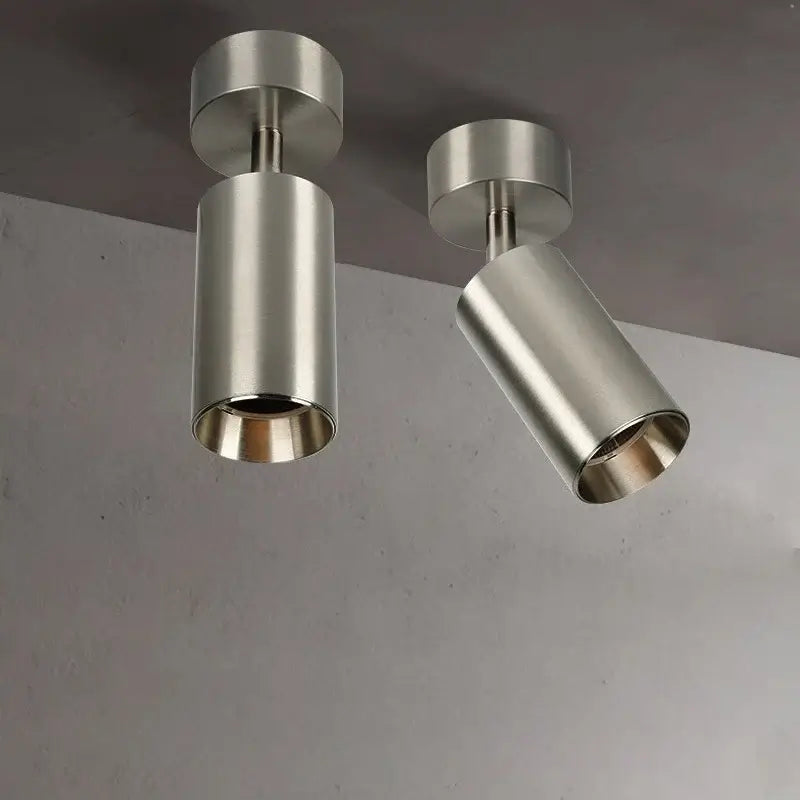 Foldable Brushed Steel Spotlights