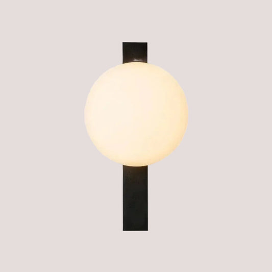 Decorative Wall Fixture with Milk White Sphere