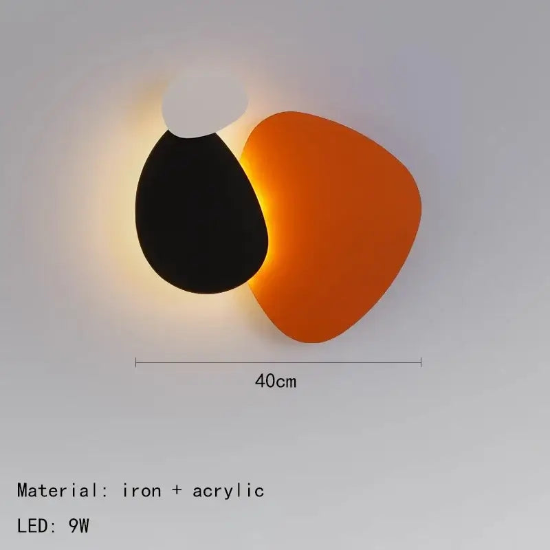Bauhaus Wall Light, LED, with Colored Panels