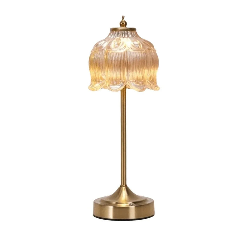 Art-Deco Glass Cordless Table Lamp: 8 styles