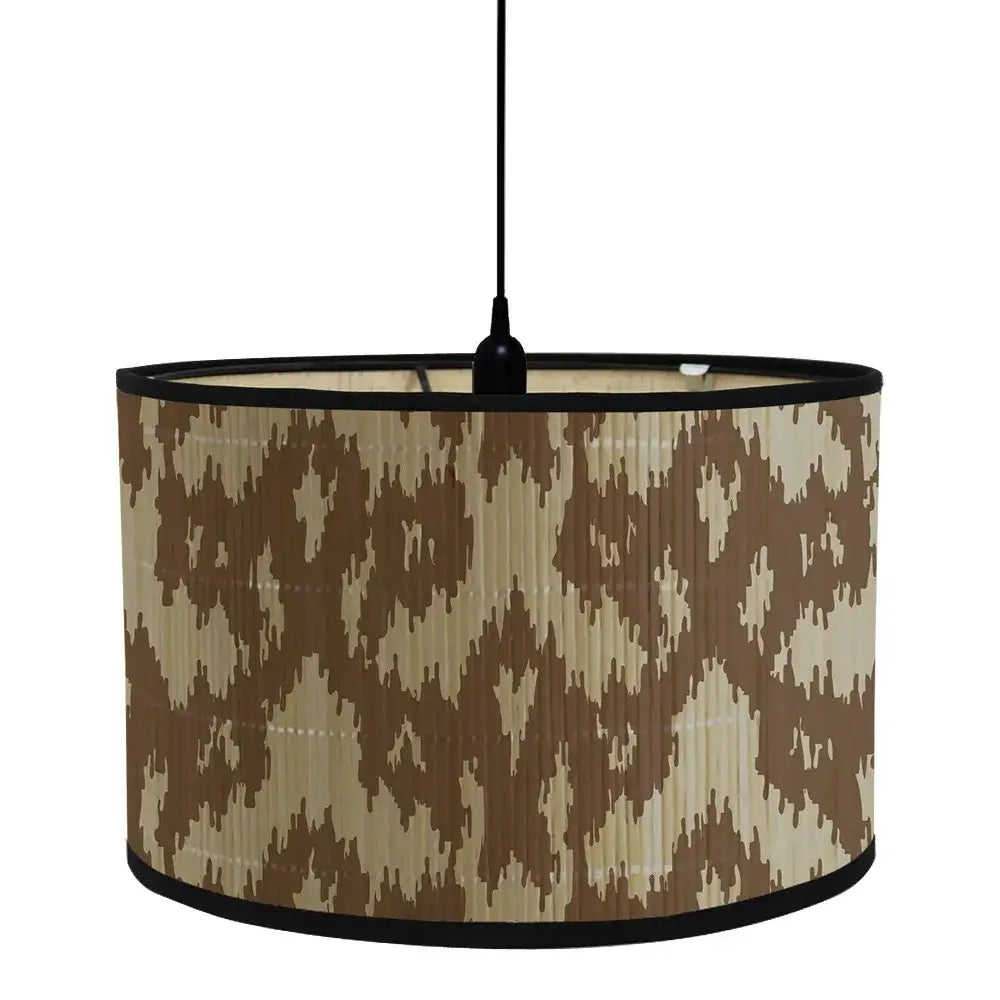 African Geometric Lamp Shade - Bamboo Drum