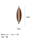 Modern Brown Leaf Wall Light – Sculptural LED Wall Sconce in Metal dimensions 40cm x 18cm, made of iron and PC, 8W LED.