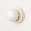 Colourful Macaron LED Wall Lamp 10/12cm featuring a simple frosted glass bulb and contemporary design.