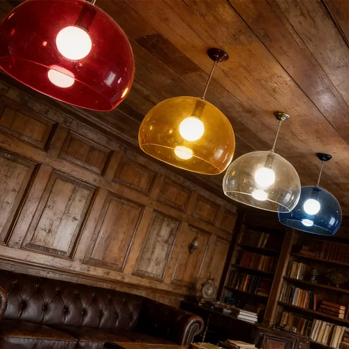 Colourful Transparent Acrylic Pendant Light