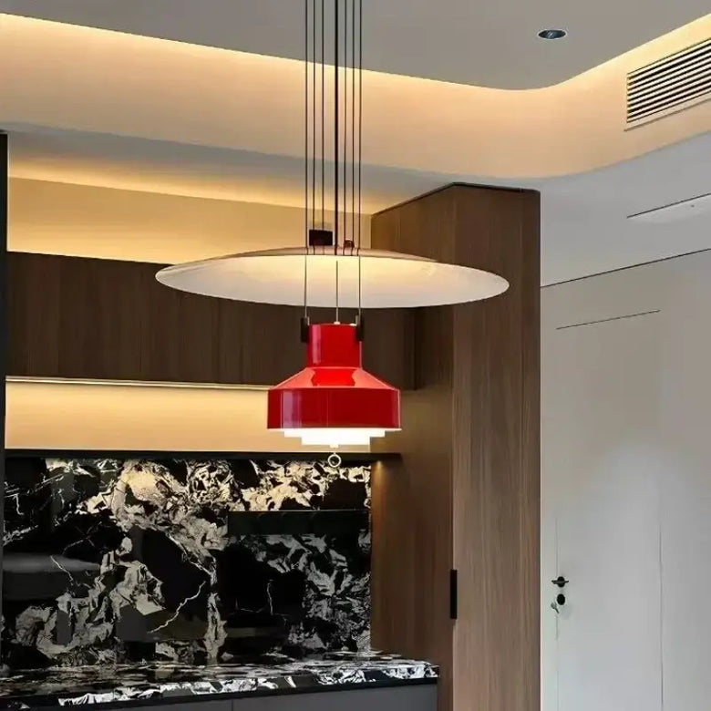 Bauhaus Balanced Pendant Light with Metal Shade
