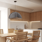 Italian Designer Felt Pendant Light – Sculptural Dome Lamp