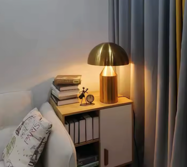 Luxurious Italian Design Mushroom Lamp I Gold, Black or White