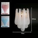 Vintage Drop Glass Chandelier with LED