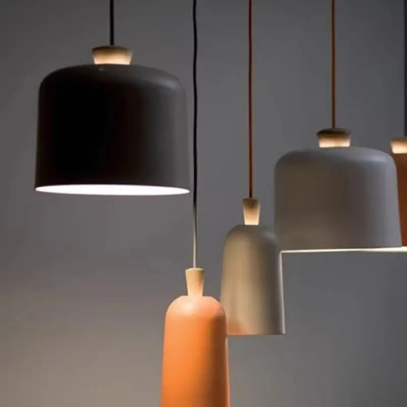Modern Danish Light Pendant - Vibrant Metal Designs