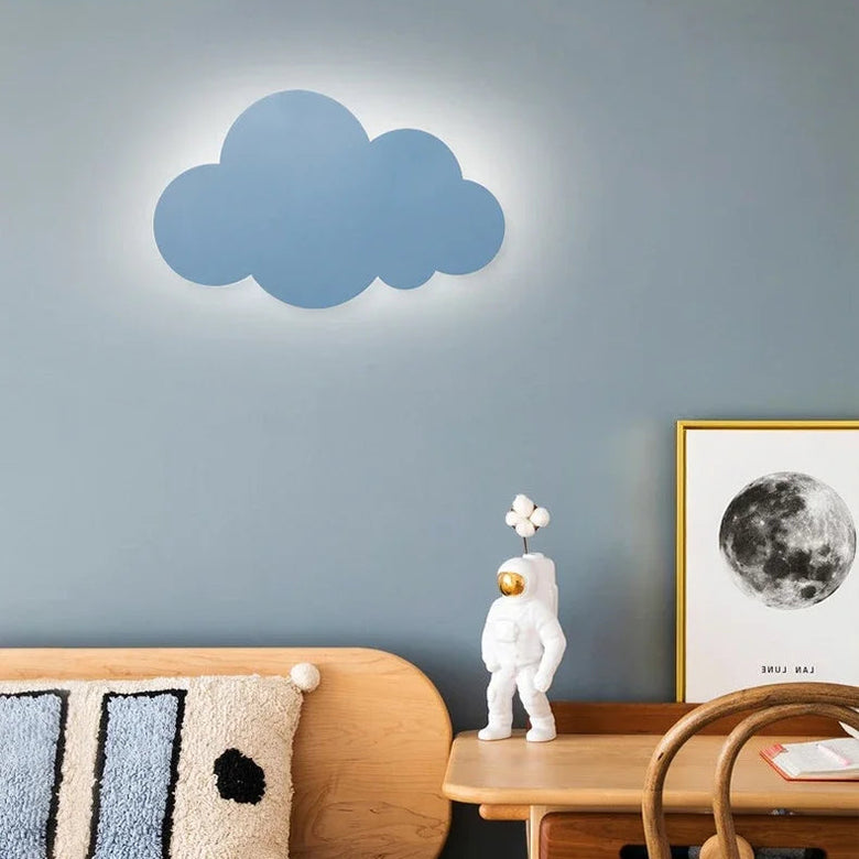Cloud Wall Light with Pull Cord - Battery powered