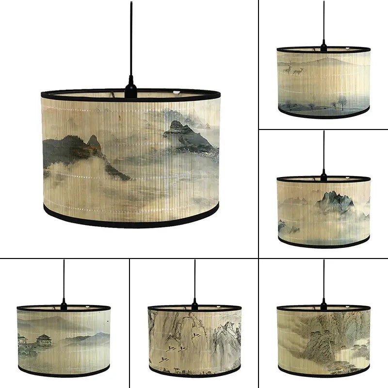 Japanese Style Bamboo Lamp Shade | Elegant Lighting
