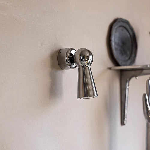 Chrome Wall Spotlight with Adjustable Arm