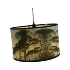 Eco-friendly Bamboo Lampshade with Exotic Prints