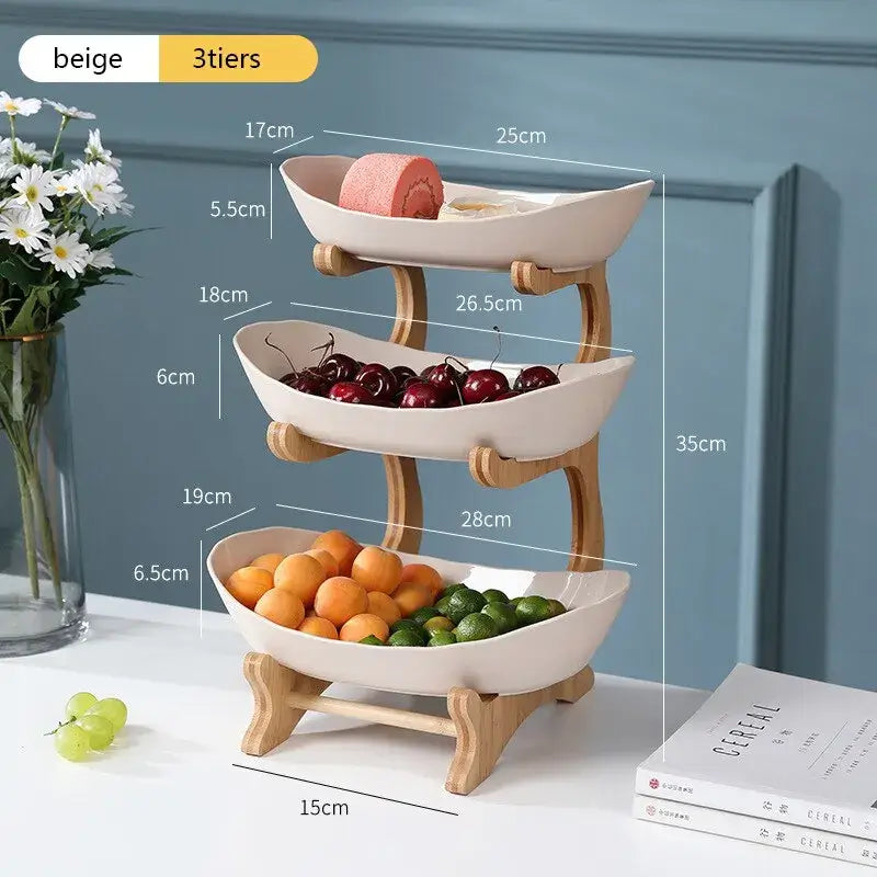 You will find Elegant Tiered Fruit Bowl - Space-Saving & Durable Design, £38.0 on www.nauradika.com in our collection: Bowls