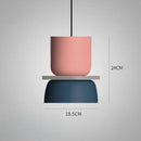 Customizable Modern Pendant Lights featuring vibrant colors and modern design, showcasing unique dimensions and style.