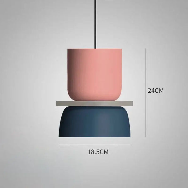 Customizable Modern Pendant Lights featuring vibrant colors and modern design, showcasing unique dimensions and style.