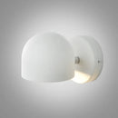 Elegant Semi-Sphere Switch or Plug Wall Lights in clean white finish, showcasing energy-efficient LED design.