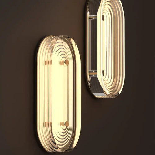 Modern Acrylic LED Wall Light with Concentric Rings