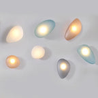 Frosted Glass Pebble Wall Lamp - Nordic Style