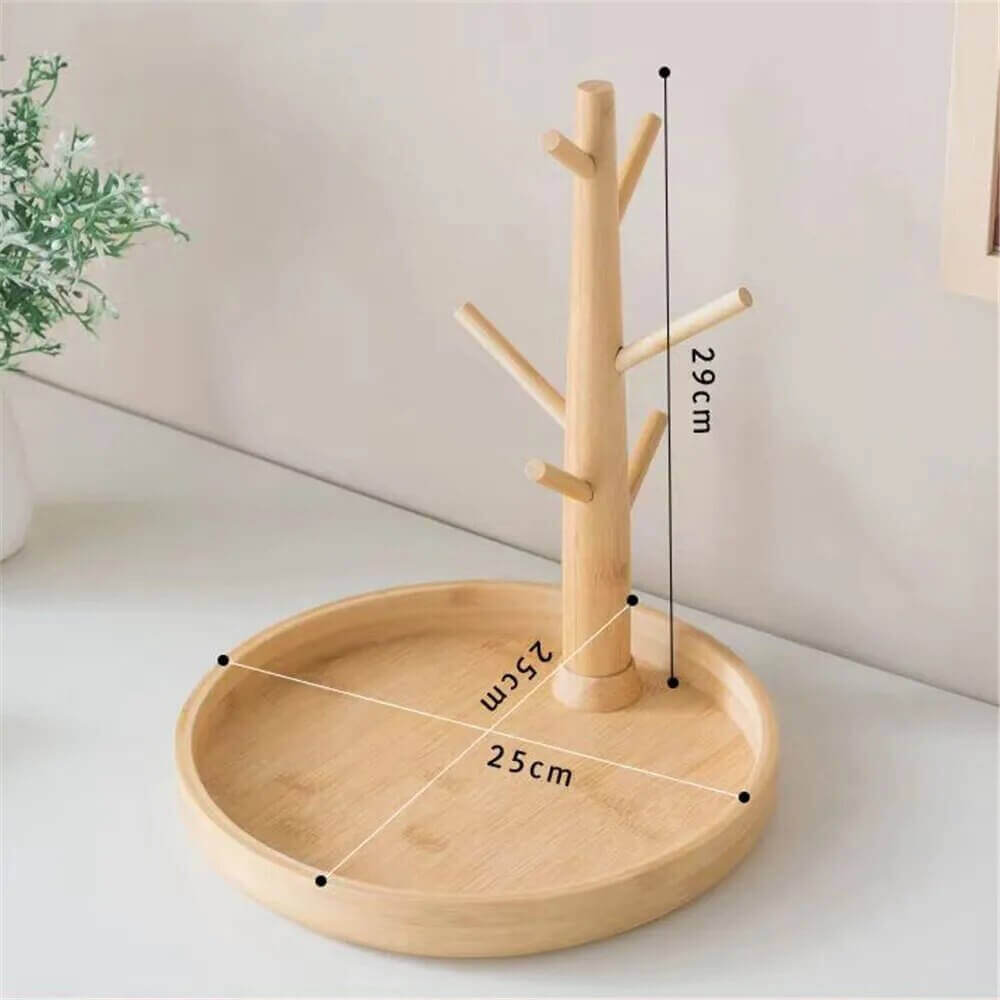 Kitchen Organizers, Kitchen Organizers, Kitchen Organizers, Sturdy Wooden Mug Hanging Display Rack: Mugs Tree in various shapes + colours