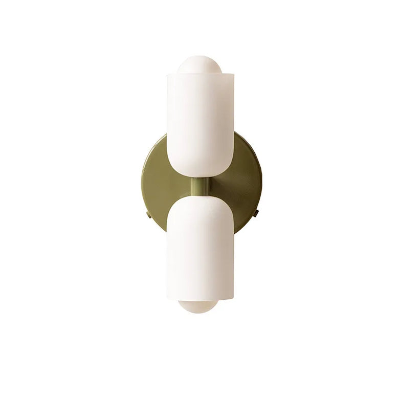 Modern Wall Lamp with Double Glass Head LED