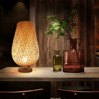 Eco-Friendly Vintage Bamboo Table Lamp