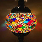 Turkish Mosaic Pendant Light – Handmade LED Chandelier with Rich Ethnic Charm
